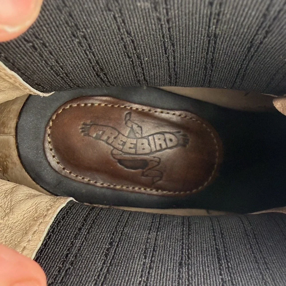 Freebird Whiskey‎ Harness Boots 9 Grey Leather Square Toe Excellent Distressed